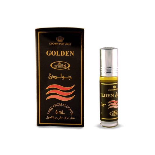 Golden 6ml Roll On Perfume Oil by Al Rehab