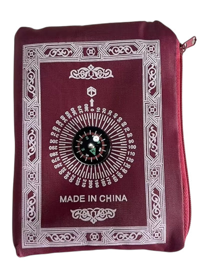 Pocket Size Travel Prayer Mat Foldable Lightweight Islamic Musalla Janamaz Portable Salah Rug