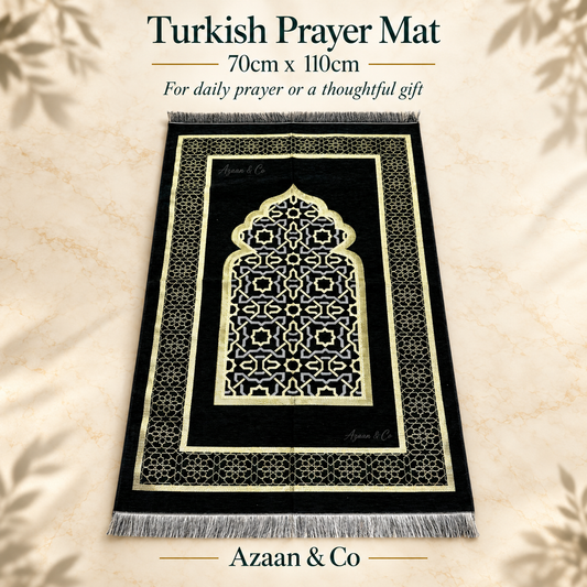 Chenille Prayer Mat Soft Islamic Prayer Rug Janamaz Musalla Velvet Style