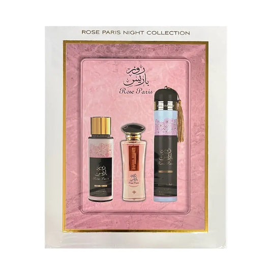 Ard Al Zaafaran Rose Paris 3pc Perfume Gift Set Eau De Parfum Arabic Fragrance