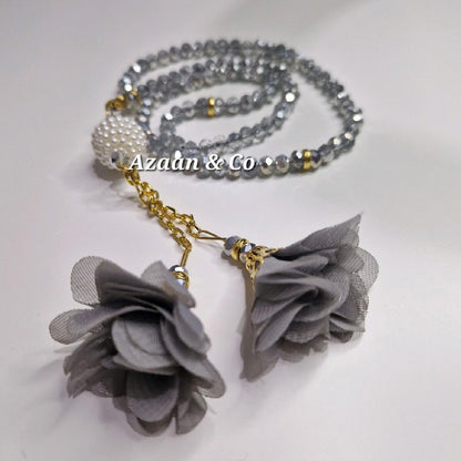 100 Crystal Bead Tasbeeh Floral