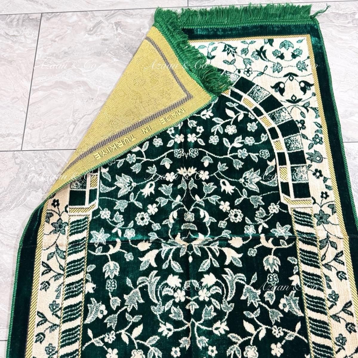 Rawdah Inspired Floral Soft Turkish Prayer Mats (D4)