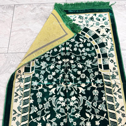 Rawdah Inspired Floral Soft Turkish Prayer Mats (D4)