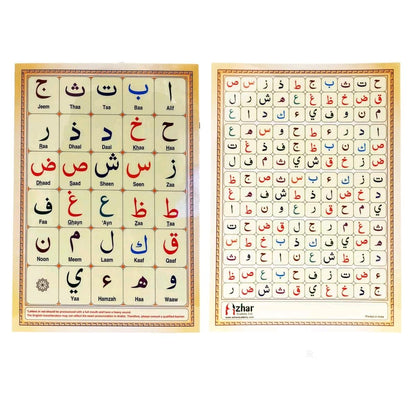 Arabic Alphabets Sheet A4