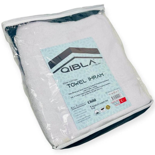Boys Towel Ihram for Hajj & Umrah - Children’s Size 75cm x 160cm