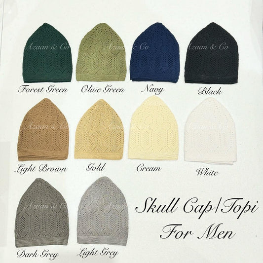 Mens Topi Islamic Skull Cap - Adult Size